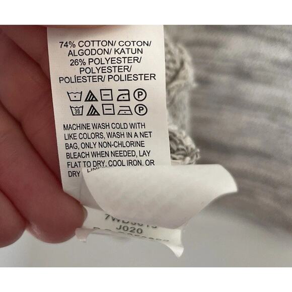 Lucky Brand Women’s Heathered Sweater Tank Crisscrossed Back Size XS Cozy Soft - Picture 6 of 6